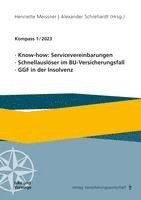 bokomslag Know-how: Servicevereinbarungen, Schnellauslöser im BU-Versicherungsfall, GGF in der Insolvenz