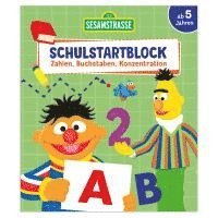 bokomslag Sesamstraße Schulstartblock - Zahlen, Buchstaben, Konzentration