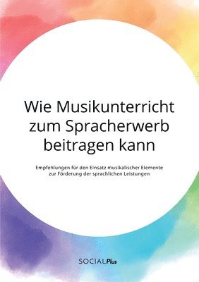 bokomslag Wie Musikunterricht zum Spracherwerb beitragen kann. Empfehlungen fr den Einsatz musikalischer Elemente zur Frderung der sprachlichen Leistungen