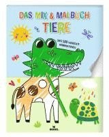 bokomslag Das Mix & Malbuch Tiere