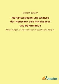 bokomslag Weltanschauung und Analyse des Menschen seit Renaissance und Reformation
