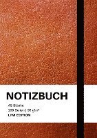 bokomslag Notizbuch A5 blanko - 100 Seiten 90g/m² - Soft Cover Braun - FSC Papier