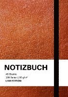 Notizbuch A5, Notebook A5 - Notizbuch A5 blanko - 100 Seiten 90g/m² - Soft Cover Braun - FSC Papier, Häftad