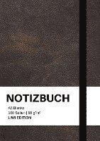 bokomslag Notizbuch A5 blanko - 100 Seiten 90g/m² - Soft Cover Schwarz - FSC Papier