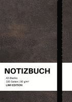 bokomslag Notizbuch A5 blanko - 100 Seiten 90g/m² - Soft Cover Schwarz - FSC Papier