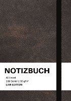 Notizbuch A5, Notebook A5 - Notizbuch A5 liniert - 100 Seiten 90g/m² - Soft Cover schwarz - FSC Papier, Häftad