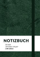 bokomslag Notizbuch A5 liniert - 100 Seiten 90g/m² - Soft Cover grün - FSC Papier