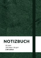 Notizbuch A5, Notebook A5 - Notizbuch A5 liniert - 100 Seiten 90g/m² - Soft Cover grün - FSC Papier, Häftad