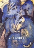 bokomslag Notizbuch klein A5 Blanko - Notizheft 44 Seiten 90g/m² - Softcover Franz Marc 'Der Turm der blauen Pferde' - FSC Papier