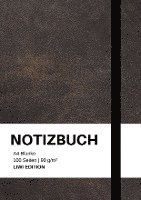 bokomslag Notizbuch A4 blanko - 100 Seiten 90g/m² - Soft Cover Schwarz - FSC Papier