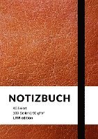 Notizbuch A5, Notebook A5 - Notizbuch A5 liniert - 100 Seiten 90g/m² - Soft Cover braun - FSC Papier, Häftad