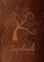 bokomslag Tagebuch für Männer und Frauen - A5 liniert - 100 Seiten 90g/m² - Soft Cover Motiv Baum braun - FSC Papier