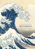 Notizbuch A5, Notizheft A5, Notebook A5 - Notizbuch klein A5 liniert - Notizheft 44 Seiten 90g/m² - Softcover Hokusai "Die große Welle vor Kanagawa" - FSC Papier, Häftad