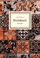 Notizbuch schön gestaltet mit Leseband - A5 Hardcover blanko - 100 Seiten 90g/m² - floral indisch - FSC Papier 1