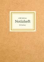 Notizbuch A5, Notizheft A5, Notebook A5 - Dünnes Notizheft A5 liniert - Notizbuch 30 Seiten 90g/m² - Softcover hellbraun - FSC Papier, Häftad