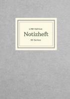 Notizbuch A5, Notizheft A5, Notebook A5 - Dünnes Notizheft A5 liniert - Notizbuch 30 Seiten 90g/m² - Softcover grau - FSC Papier, Häftad