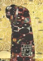 bokomslag Notizbuch schön gestaltet mit Leseband - A5 Hardcover blanko - Gustav Klimt 'Umarmung' - 100 Seiten 90g/m² - FSC Papier