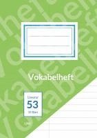 bokomslag Vokabelheft A5 liniert - Lineatur 53 - 2 Spalten - 32 Blatt - FSC Papier
