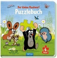 Trötsch Verlag GmbH & Co. KG - Trötsch Der kleine Maulwurf Puzzlebuch mit 4 Puzzle Maulwurf, Kartonnage