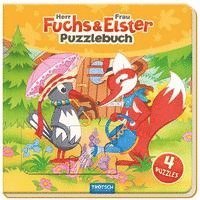 Trötsch Verlag GmbH & Co. KG - Trötsch Unser Sandmännchen Puzzlebuch mit 4 Puzzle Fuchs und Elster, Kartonnage