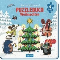 Trötsch Verlag GmbH & Co. KG - Trötsch Der kleine Maulwurf Puzzlebuch mit 4 Puzzle Weihnachten, Kartonnage