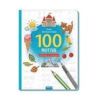 bokomslag Trötsch Erste Zeichenschule 100 Motive Zeichnen in 4 Schritten Malbuch