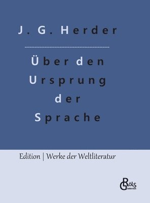 bokomslag Abhandlung ber den Ursprung der Sprache