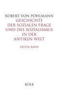 bokomslag Geschichte der sozialen Frage und des Sozialismus in der antiken Welt, Band 1