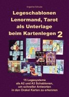 bokomslag Legeschablonen Lenormand, Tarot als Unterlage beim Kartenlegen 2