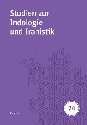 Studien zur Indologie und Iranistik 24 1