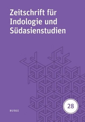 bokomslag Zeitschrift für Indologie und Südasienstudien 28