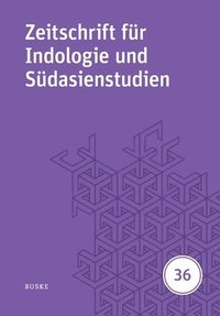 bokomslag Zeitschrift für Indologie und Südasienstudien 36