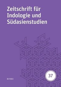 bokomslag Zeitschrift für Indologie und Südasienstudien 37