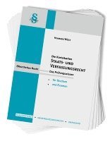 bokomslag Karteikarten Staats- und Verfassungsrecht