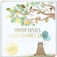bokomslag Babyalbum - UNSER ERSTES GEMEINSAMES JAHR (blau)