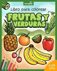 bokomslag Libro para colorear Frutas y Verduras
