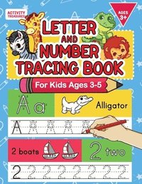 bokomslag Letter And Number Tracing Book For Kids Ages 3-5