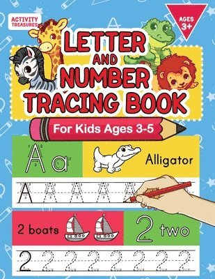 Letter And Number Tracing Book For Kids Ages 3-5 1