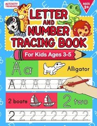 bokomslag Letter And Number Tracing Book For Kids Ages 3-5