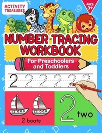 bokomslag Number Tracing Workbook For Preschoolers And Toddlers