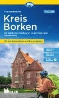 Radwanderkarte BVA Kreis Borken mit Knotenpunkten und km-Angaben, 1:50.000, reiß- und wetterfest, GPS-Tracks Download, E-Bike-geeignet 1