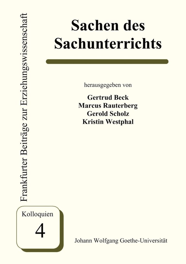 Sachen des Sachunterrichts 1