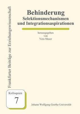 bokomslag Behinderung - Selektionsmechanismen und Integrationsaspirationen