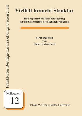 Dieter Katzenbach - Vielfalt braucht Struktur, Häftad