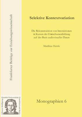 Matthias Herrle - Selektive Kontextvariation, Häftad