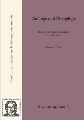 Anfange und UEbergange 1