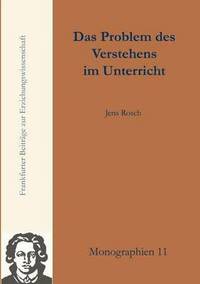 bokomslag Problem des Verstehens im Unterricht