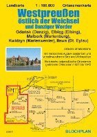 bokomslag Landkarte Westpreußen östlich der Weichsel und Danziger Werder 1:100.000