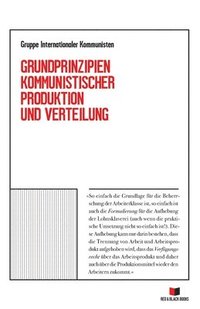 bokomslag Grundprinzipien kommunistischer Produktion und Verteilung