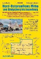 bokomslag Landkarte Nord-Ostpreußens Mitte von Königsberg bis Insterburg